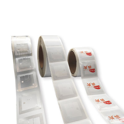 Beyaz RFID Etiket Etiketi Kütüphane Kitapları İçin RFID Etiketleri ISO 15693 Kakma
