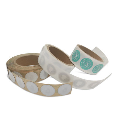 Özelleştirme RFID NFC Etiketleri Çap 35mm Beyaz NFC Etiketleri