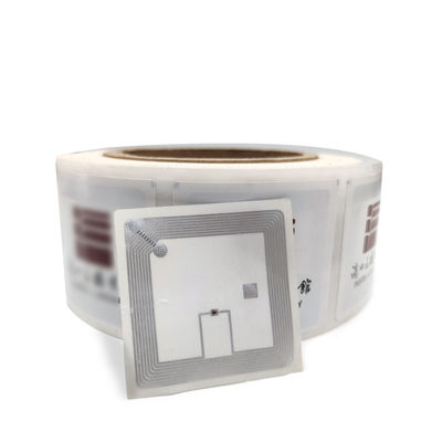 50mm * 50mm RFID HF Etiketini Özelleştirin ISO15693 13.56mhz RFID Kitaplık Etiketi