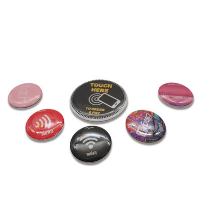 Metal Etiket Üzerinde PET Yüzey RFID 30mm Epoksi Anti Metal NFC Etiketleri