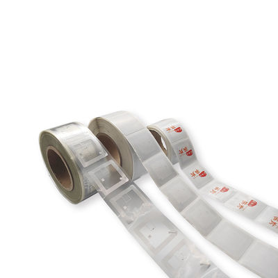Beyaz RFID Etiket Etiketi Kütüphane Kitapları İçin RFID Etiketleri ISO 15693 Kakma