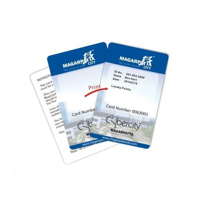 ISO14443A Akıllı IC Kartı 58mm×89.6mm 100000 Defa Yeniden Yazılabilir