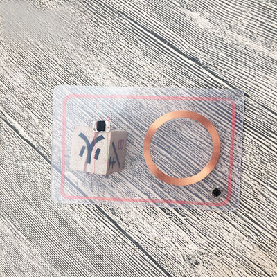 LF UHF Hibrit Akıllı Kart RFID Çift Frekans Kartı Parlak Kaplama